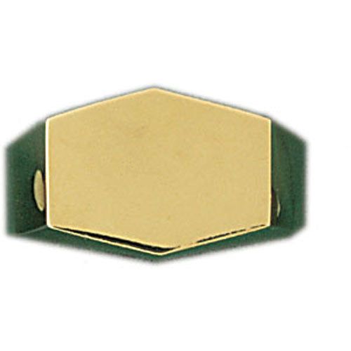 Dazzlers 14k Yellow Gold Signet Ring, MPN: DZ-14481-8
