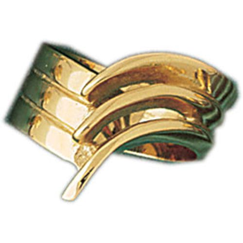 Dazzlers 14k Yellow Gold Fashionable Pattern Ring, MPN: DZ-14271