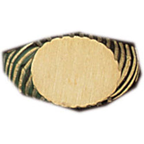 Dazzlers 14k Yellow Gold Signet Ring, MPN: DZ-14464-8