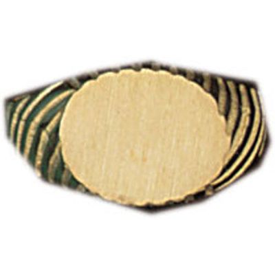 Dazzlers 14k Yellow Gold Signet Ring, MPN: DZ-14464-8
