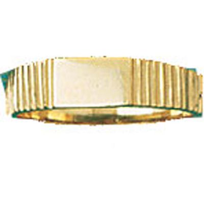 Dazzlers 14k Yellow Gold Childrens Signet Ring, MPN: DZ-13995