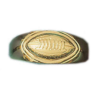 Dazzlers 14k Yellow Gold Football Ring, MPN: DZ-14409-8