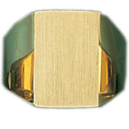 Dazzlers 14k Yellow Gold Signet Ring, MPN: DZ-14480-8