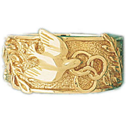 Dazzlers 14k Yellow Gold Dover Dome Ring, MPN: DZ-14259