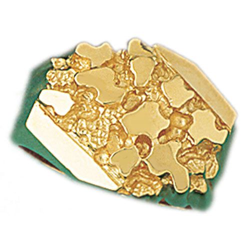Dazzlers 14k Yellow Gold Nugget Ring, MPN: DZ-14341-8