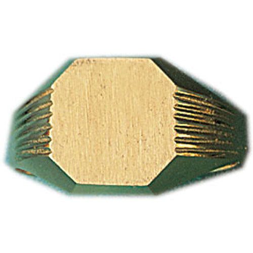 Dazzlers 14k Yellow Gold Signet Ring, MPN: DZ-14441-8