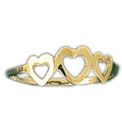 Dazzlers 14k Yellow Gold Light Heart Ring, MPN: DZ-14041