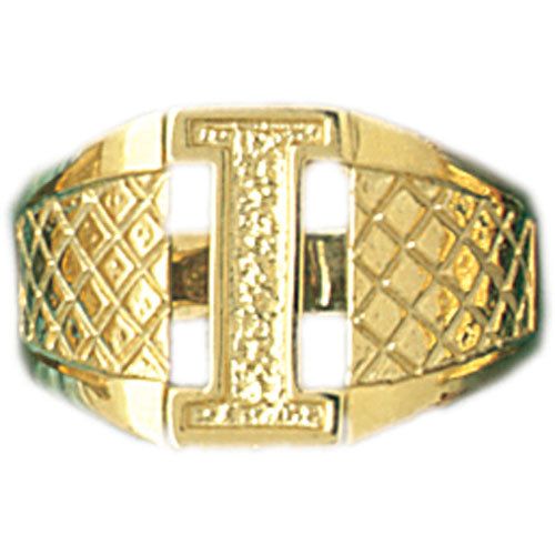 Dazzlers 14k Yellow Gold Initial I Ring, MPN: DZ-14532-8