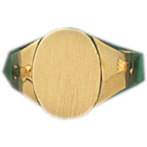 Dazzlers 14k Yellow Gold Signet Ring, MPN: DZ-14462-8