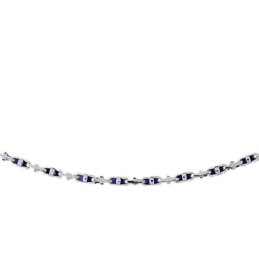 Dazzlers 14k White Gold Link Necklace, MPN: DZ-12656