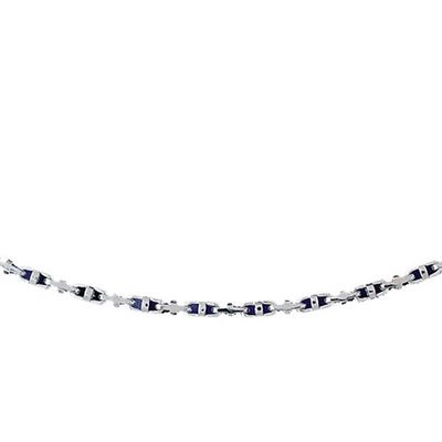Dazzlers 14k White Gold Link Necklace, MPN: DZ-12656