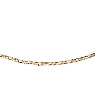 Dazzlers 14k Yellow Gold Link Necklace, MPN: DZ-12590