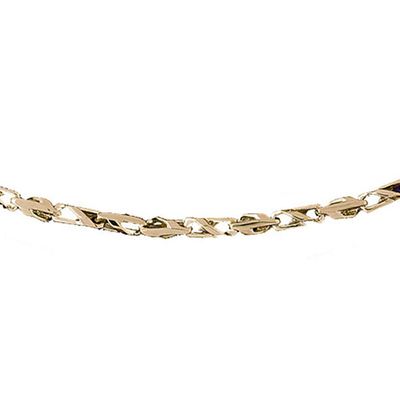 Dazzlers 14k Yellow Gold Link Necklace, MPN: DZ-12587