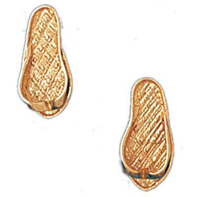 Dazzlers 14k Yellow Gold Flip Flop Stud Earrings, MPN: DZ-13054