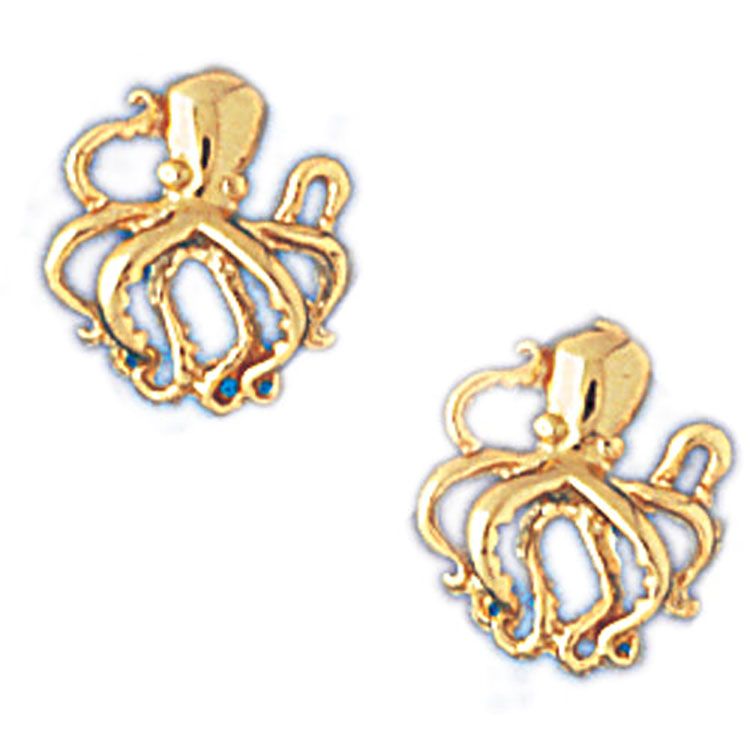 Dazzlers 14k Yellow Gold Elephant Leverback Earrings, MPN: DZ-13074