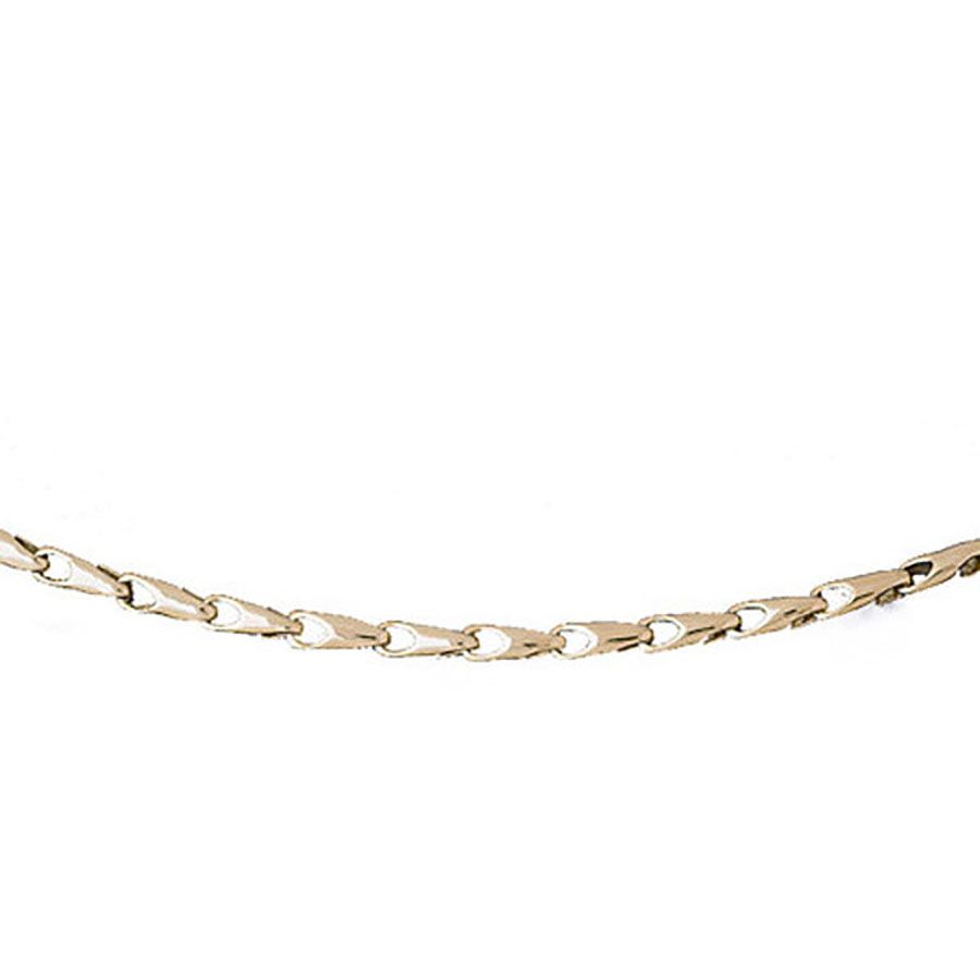 Dazzlers 14k Yellow Gold Link Necklace, MPN: DZ-12583