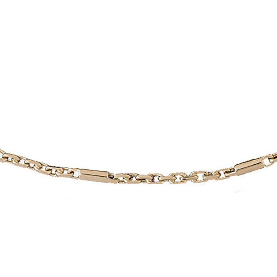 Dazzlers 14k Yellow Gold Link Necklace, MPN: DZ-12597