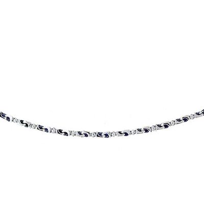 Dazzlers 14k White Gold Link Necklace, MPN: DZ-12657