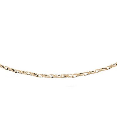 Dazzlers 14k Yellow Gold Link Necklace, MPN: DZ-12589