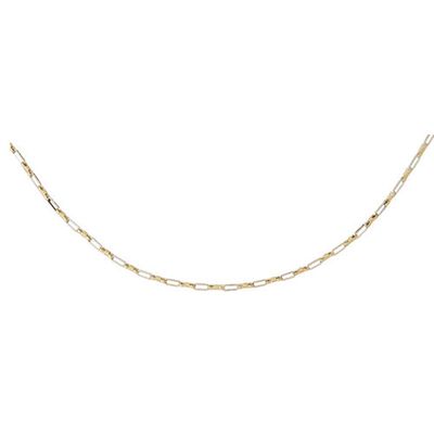 Dazzlers Two Tone 14k Gold Link Necklace, MPN: DZ-12601