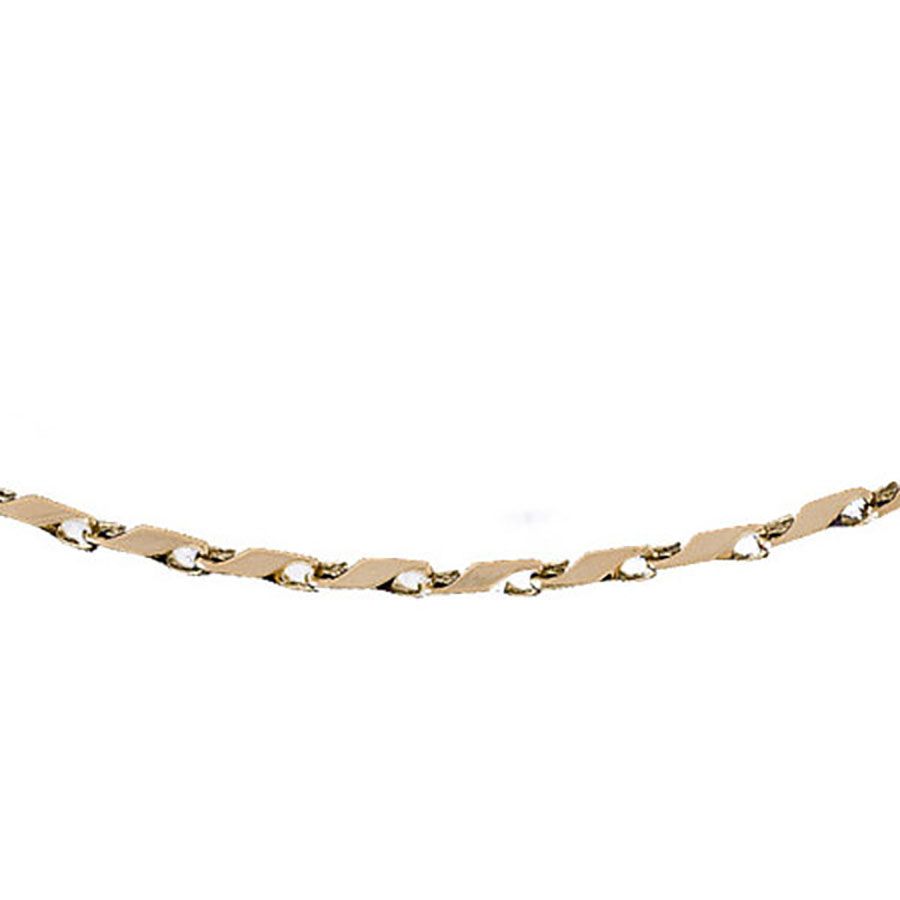 Dazzlers 14k Yellow Gold Link Necklace, MPN: DZ-12585