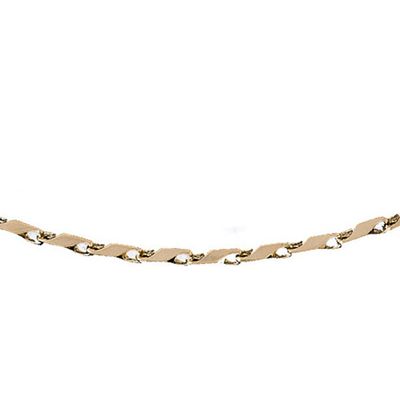 Dazzlers 14k Yellow Gold Link Necklace, MPN: DZ-12585