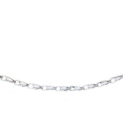 Dazzlers 14k White Gold Link Necklace, MPN: DZ-12654