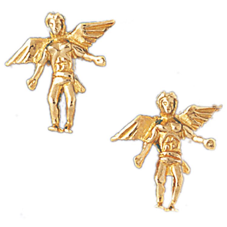 Dazzlers 14k Yellow Gold Post Earrings, MPN: DZ-13057