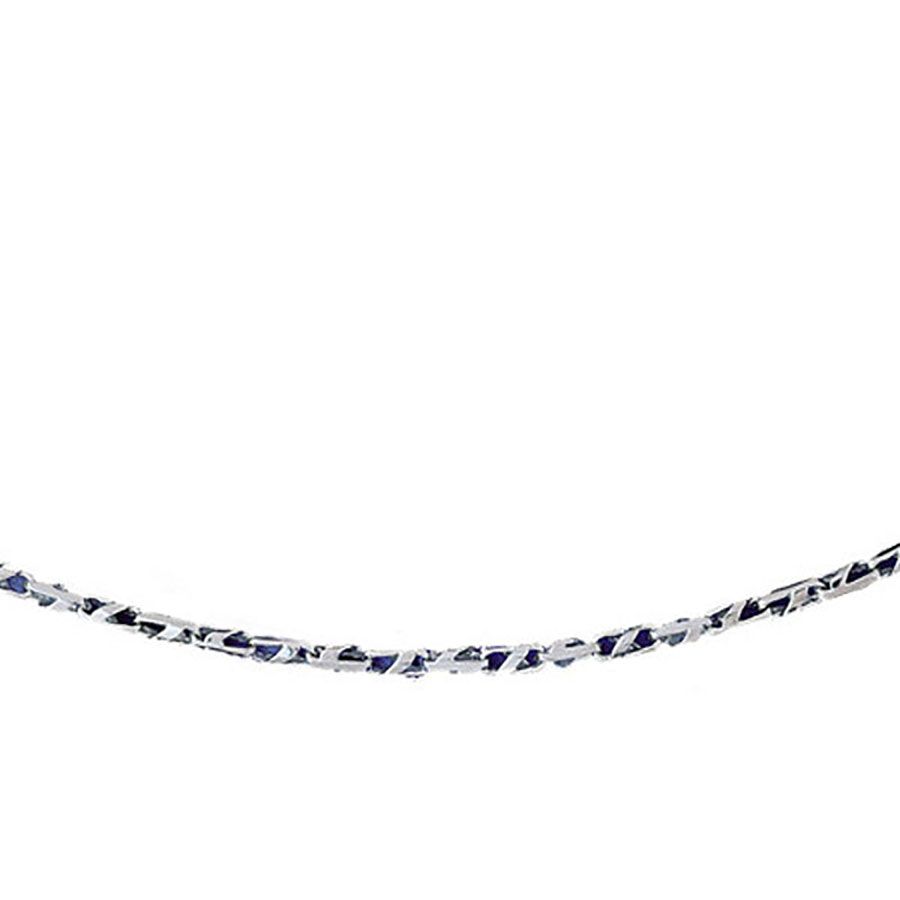 Dazzlers 14k White Gold Link Necklace, MPN: DZ-12655