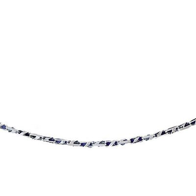Dazzlers 14k White Gold Link Necklace, MPN: DZ-12655