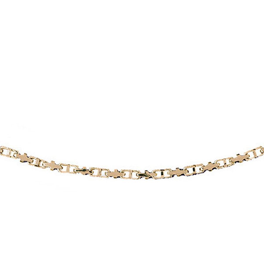 Dazzlers 14k Yellow Gold Link Necklace, MPN: DZ-12591