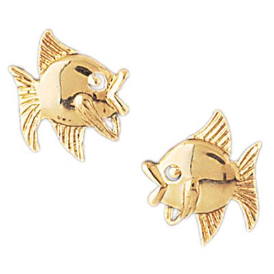Dazzlers 14k Yellow Gold 14k Yellow Goldfish Stud Earrings, MPN: DZ-13076