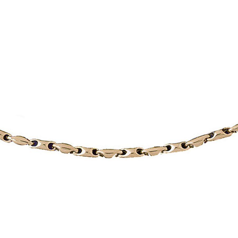 Dazzlers 14k Yellow Gold Link Necklace, MPN: DZ-12595