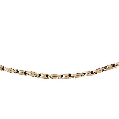 Dazzlers 14k Yellow Gold Link Necklace, MPN: DZ-12595