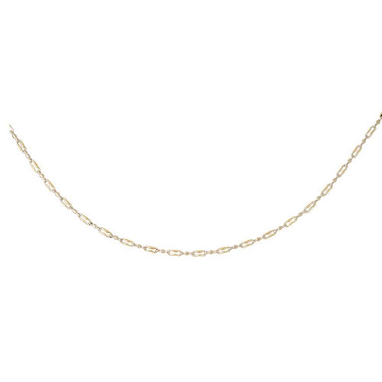 Dazzlers Two Tone 14k Gold Link Necklace, MPN: DZ-12600
