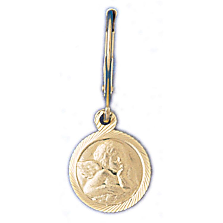 Dazzlers 14k Yellow Gold Angel Leverback Earrings, MPN: DZ-13017