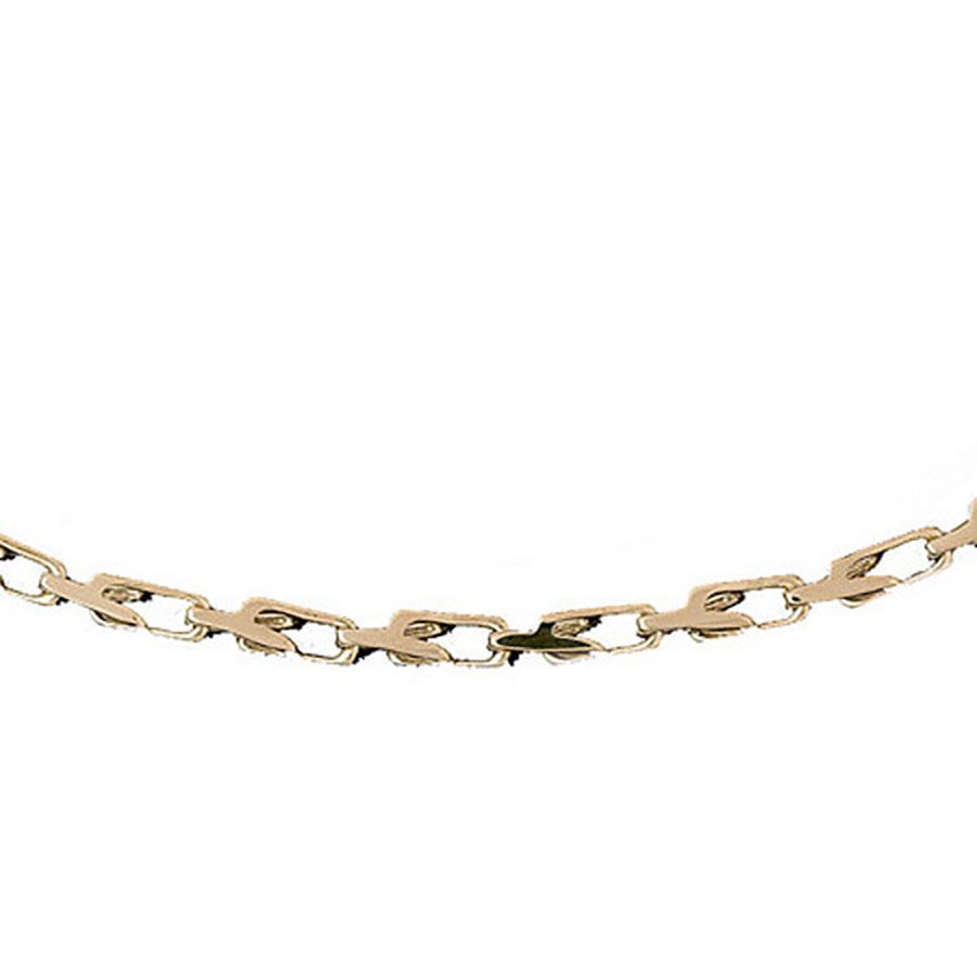 Dazzlers 14k Yellow Gold Link Necklace, MPN: DZ-12588