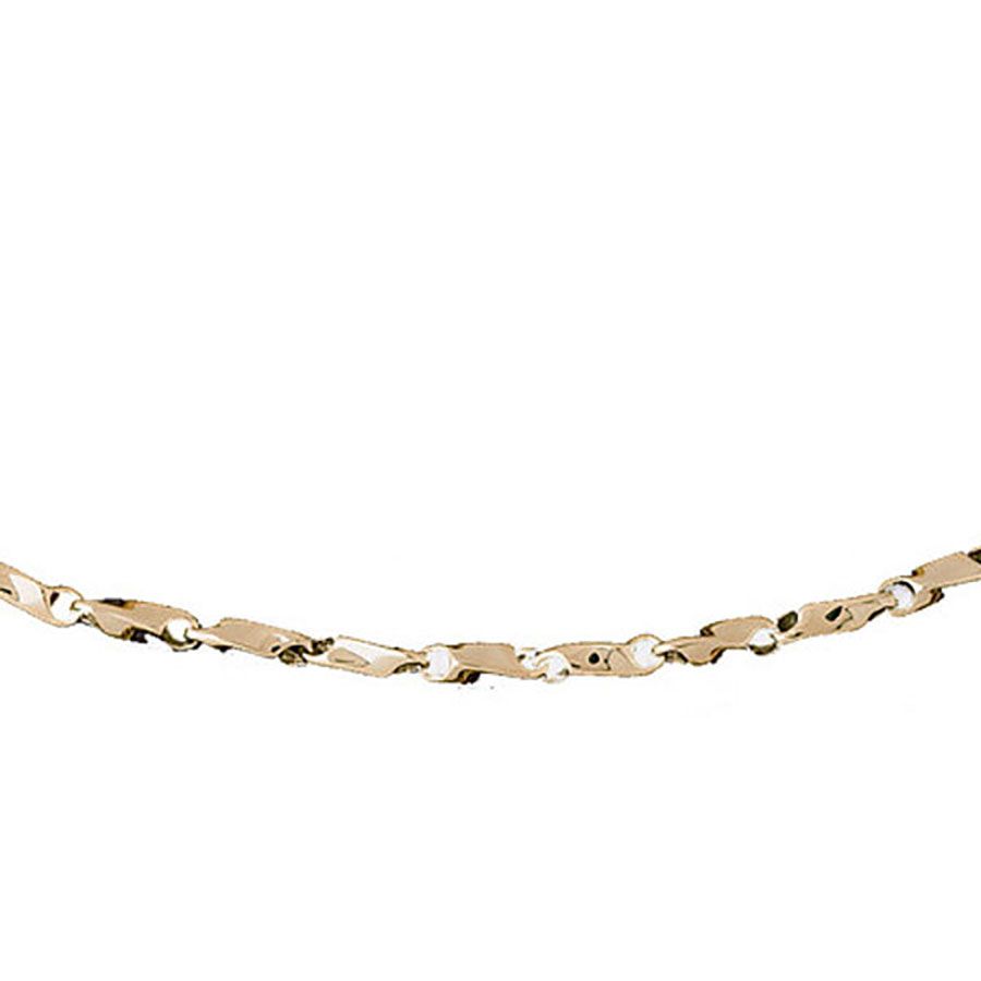 Dazzlers 14k Yellow Gold Link Necklace, MPN: DZ-12586