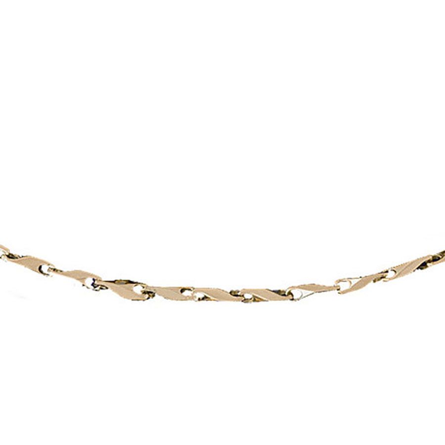 Dazzlers 14k Yellow Gold Link Necklace, MPN: DZ-12584