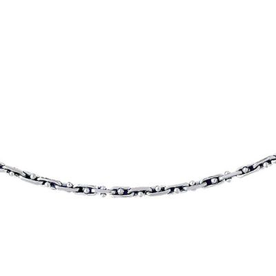 Dazzlers 14k White Gold Link Necklace, MPN: DZ-12658