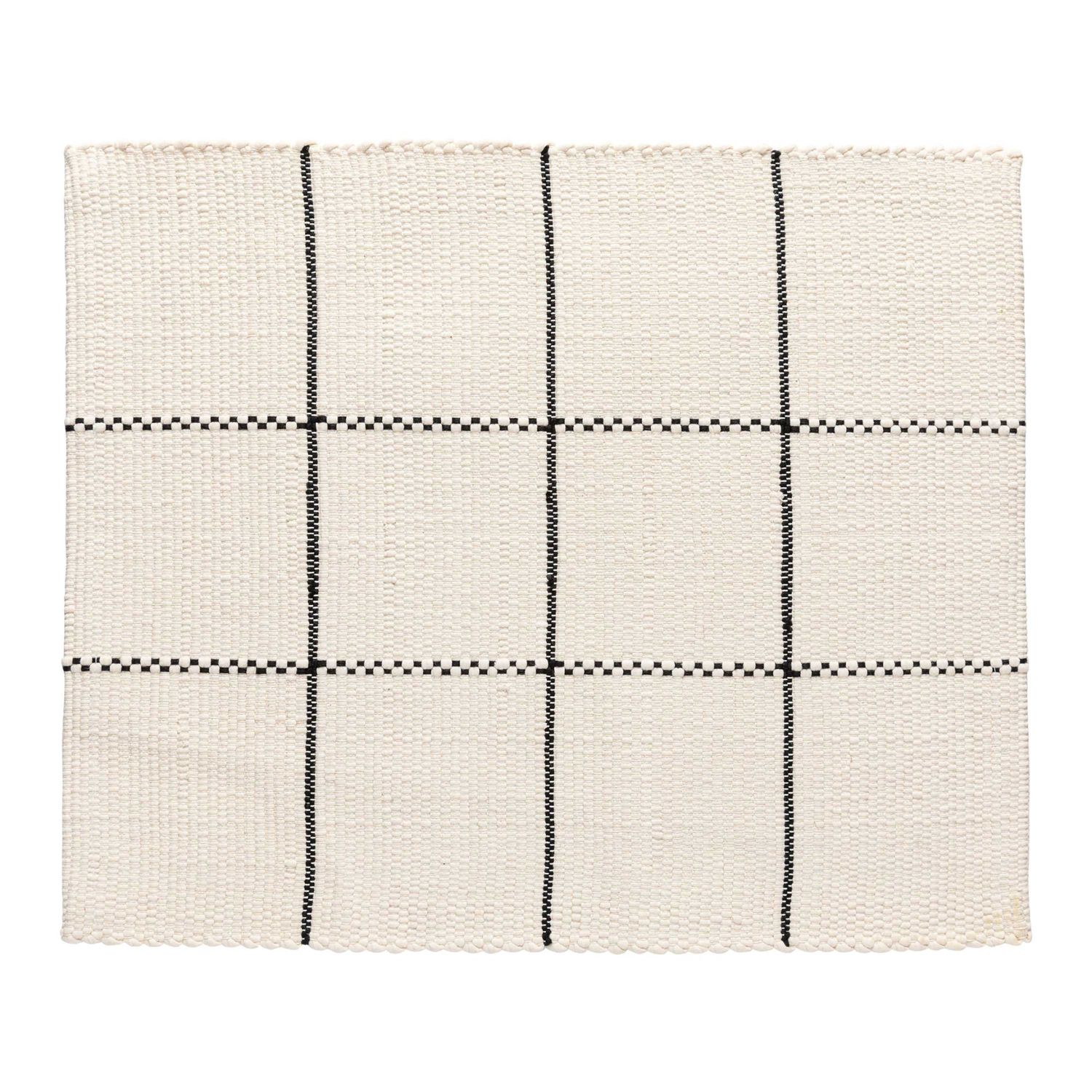 Casafina Joana White-Black Placemat 100% Recycled Cotton CFT0105-WBK, 840289051429