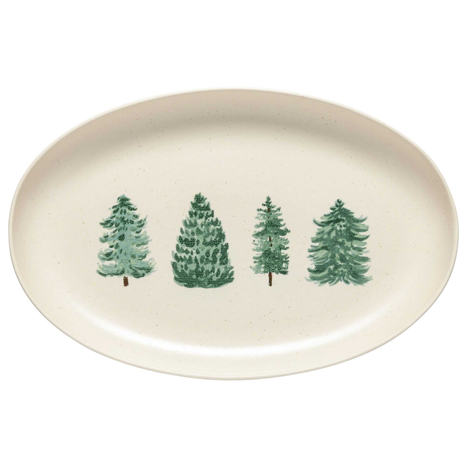 Casafina Pacifica Christmas Tree Oval Platter SOA411-CHT, 840289069332