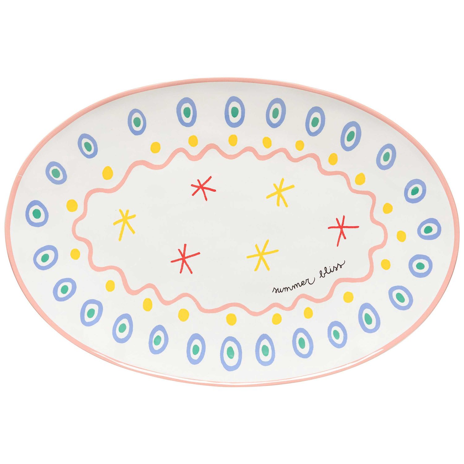 Costa Nova Summer Bliss Summer Bliss Oval Platter GOA451-SBL, 5606739979218
