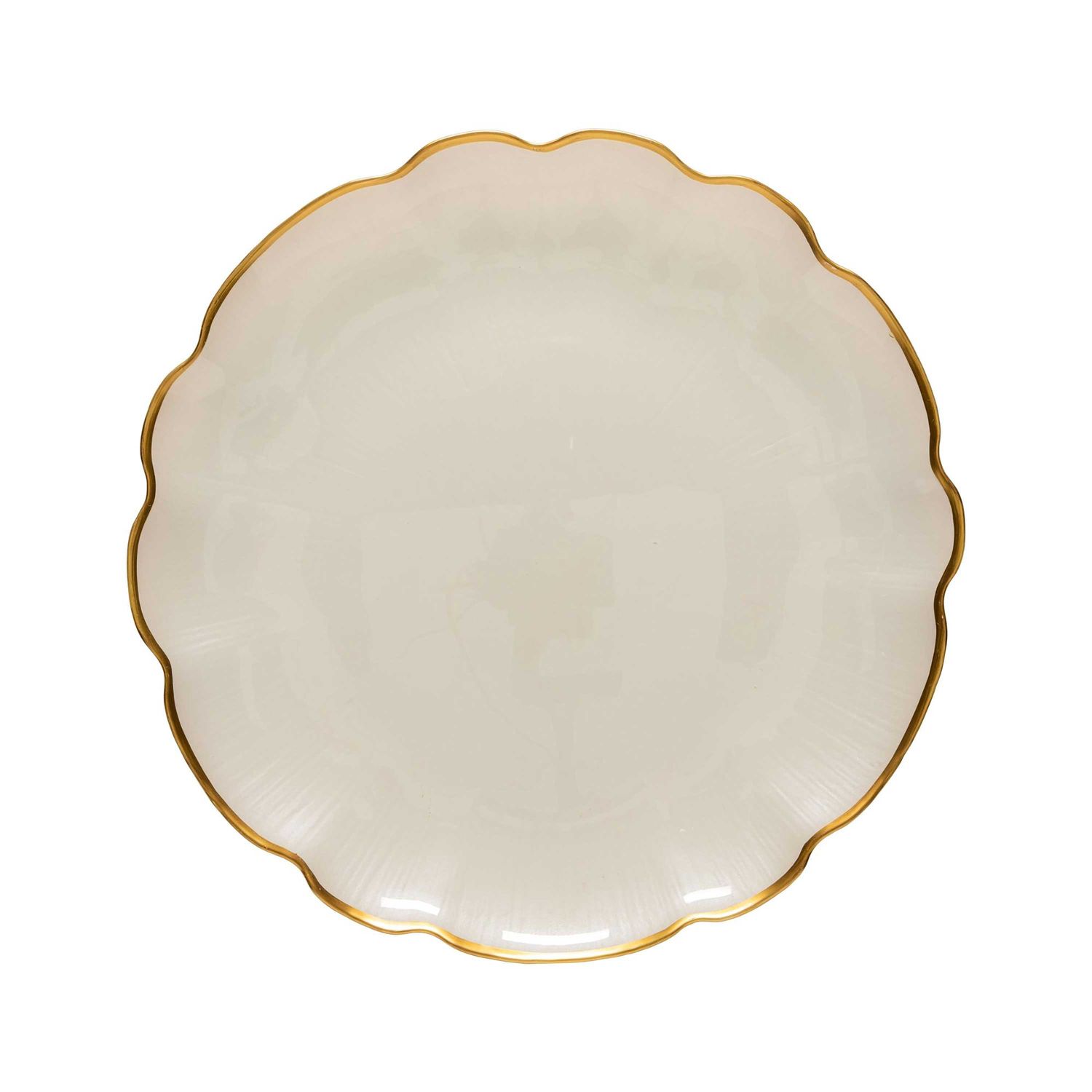 Casafina Francesca Gold Glass Charger Plate with Gold Rim CFV0115-GLD, 840289012352