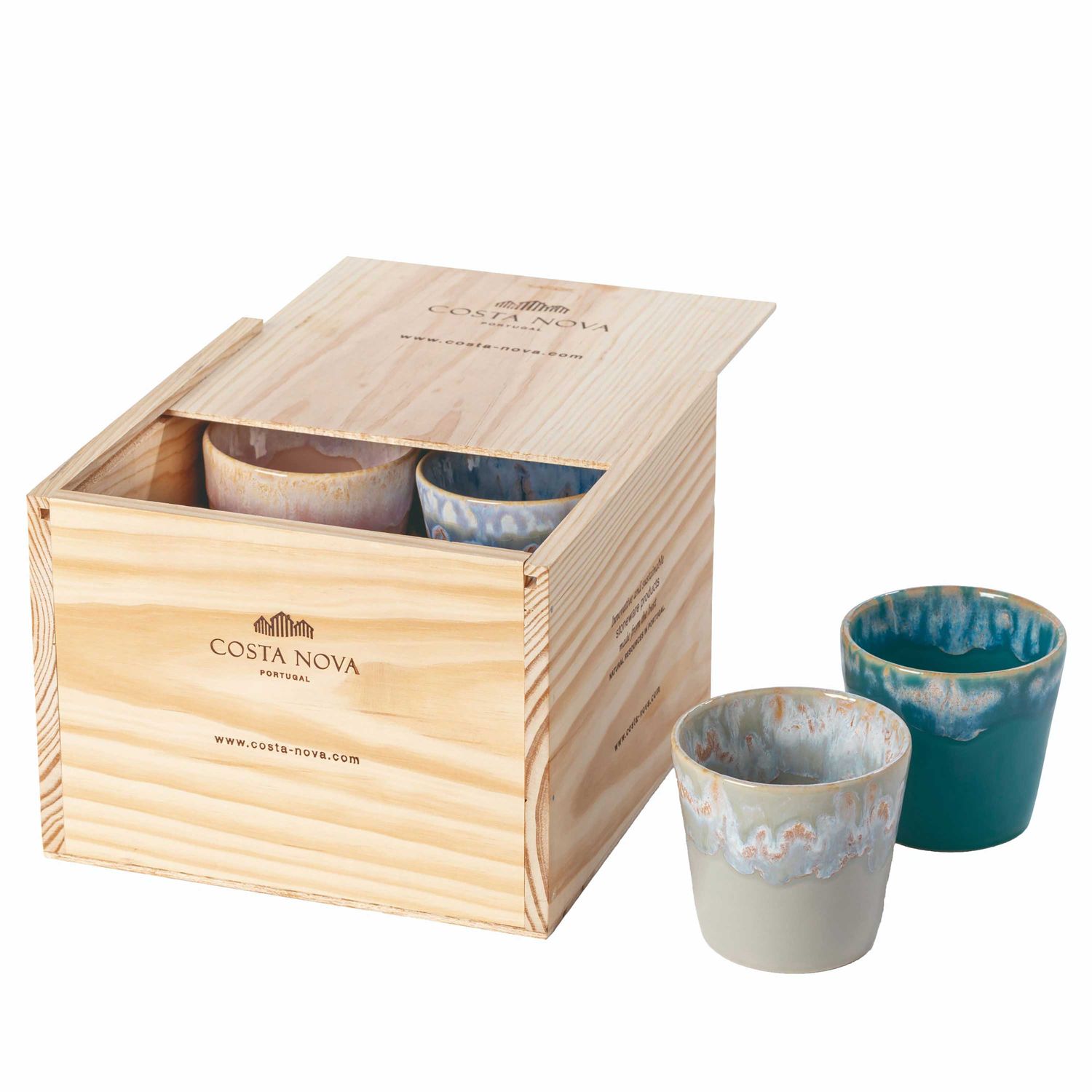 Costa Nova Grespresso Multicolor Gift Box 8 Lungo Cups LSCS12-MLT, 5606739959494