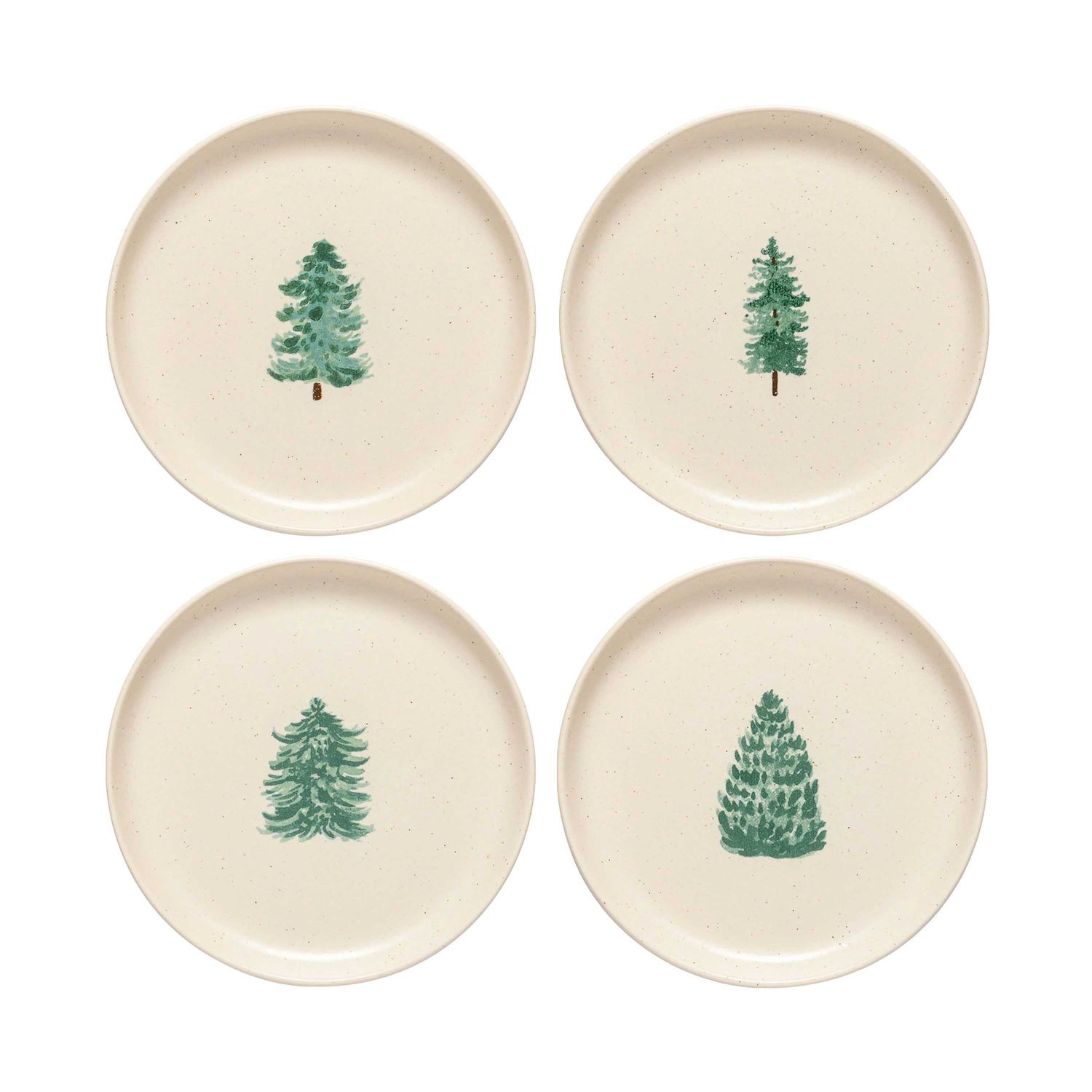Casafina Pacifica Christmas Tree Set 4 Salad Dessert Plate SOPS04-CHT, 840289076521