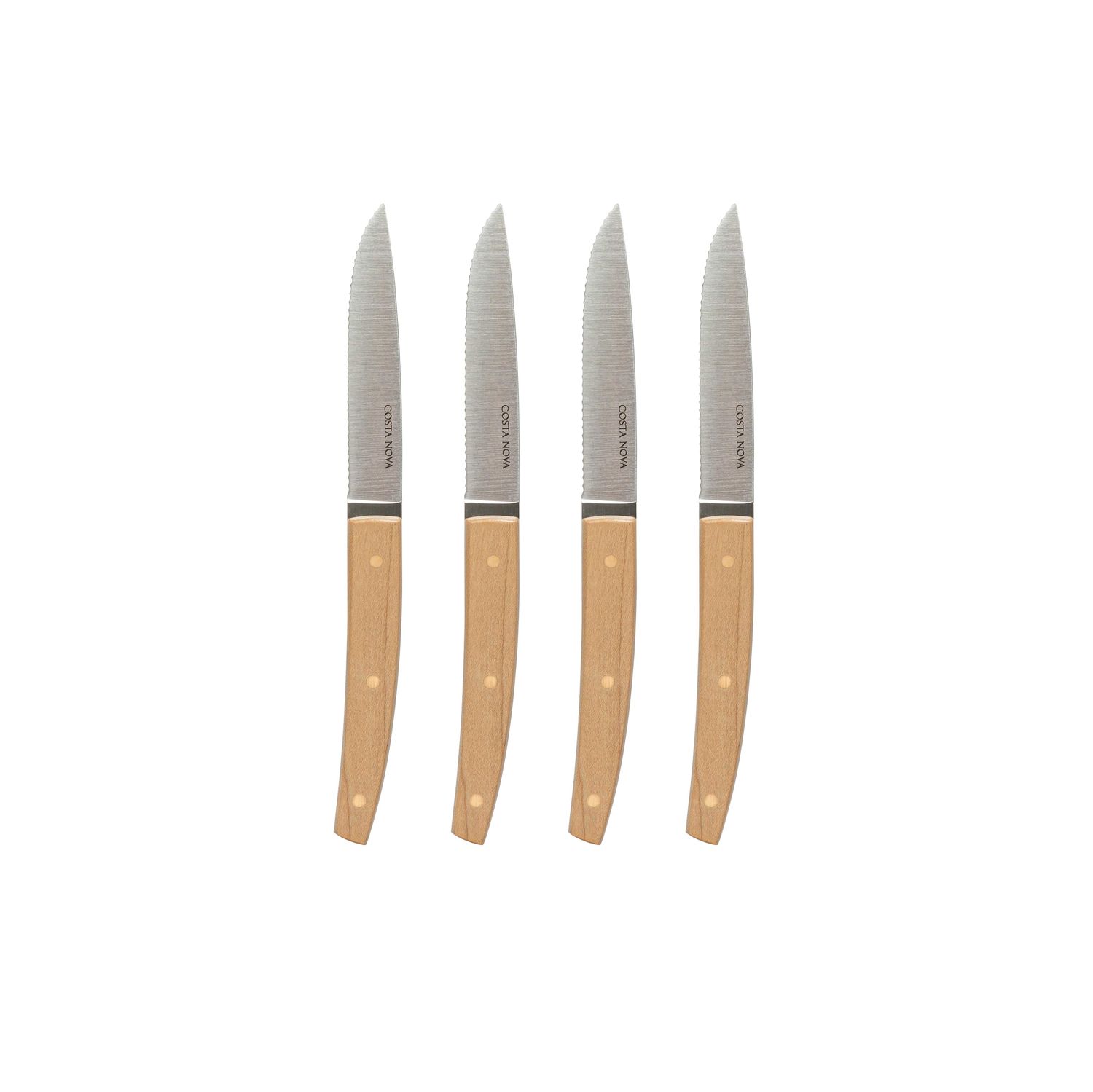 Costa Nova Steak Knives Collection Polished Set 4 Steak Knives C20705-POL, 5606739967772