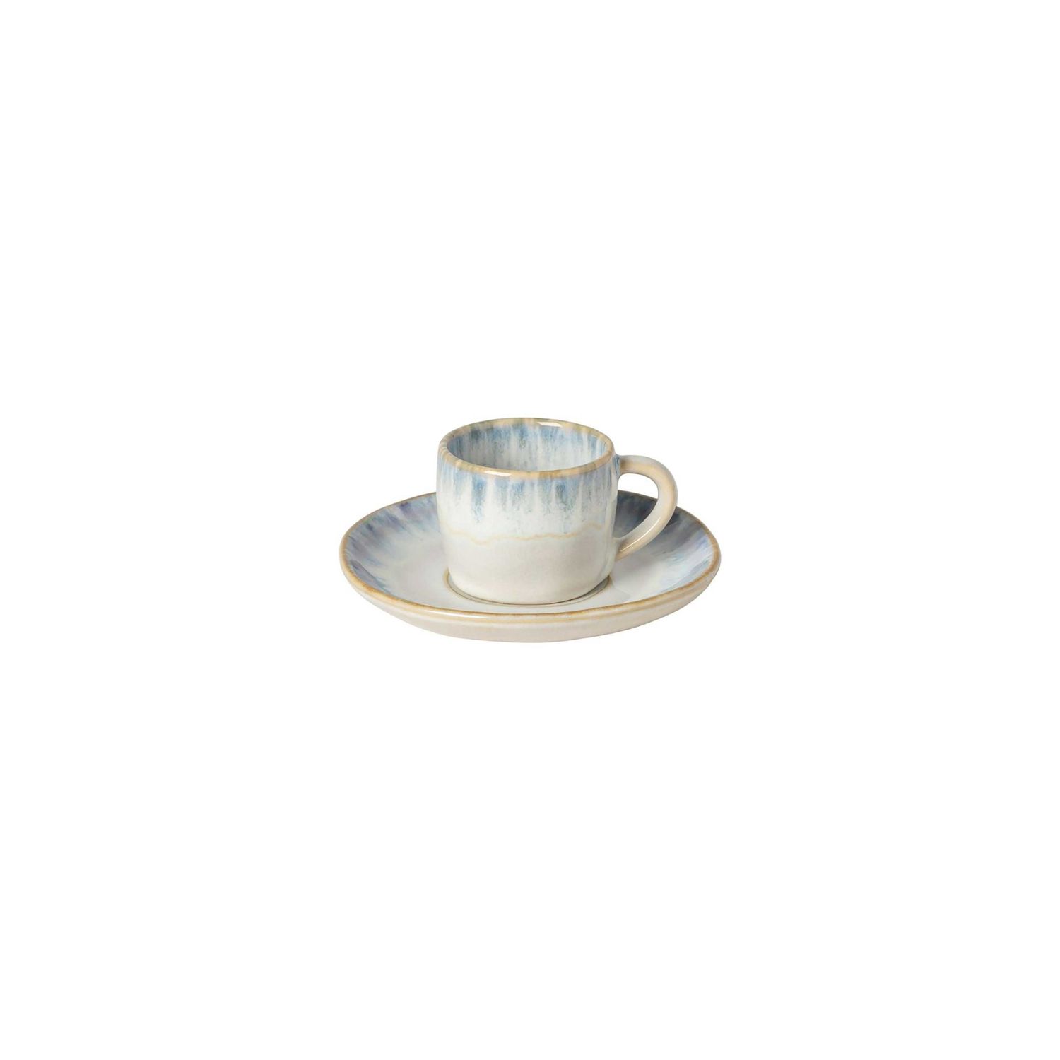 Costa Nova Brisa Ria Blue Coffee Cup and Saucer LNCS03-RIA, 5606739964986