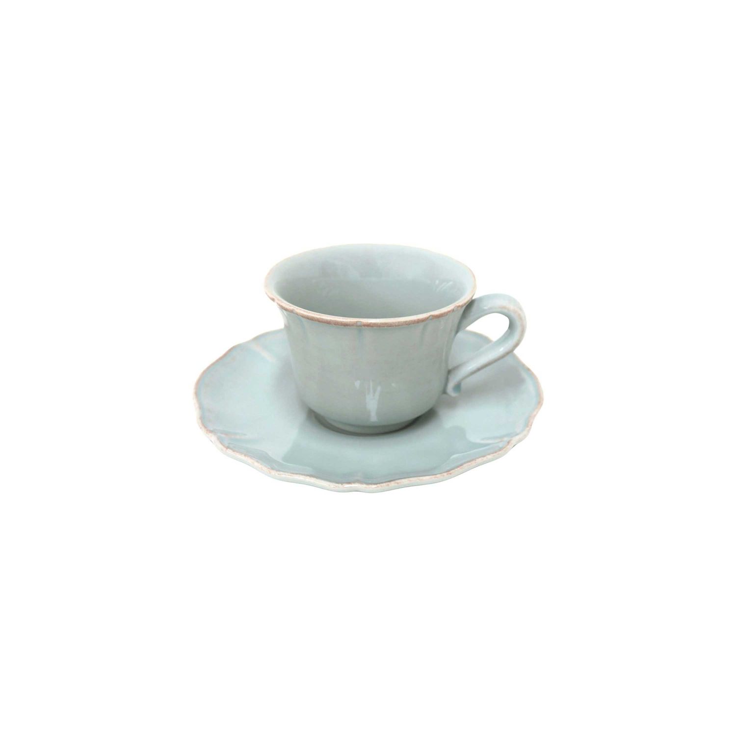 Costa Nova Alentejo Turquoise Tea Cup and Saucer TCS01-TRQ, 5606739930585