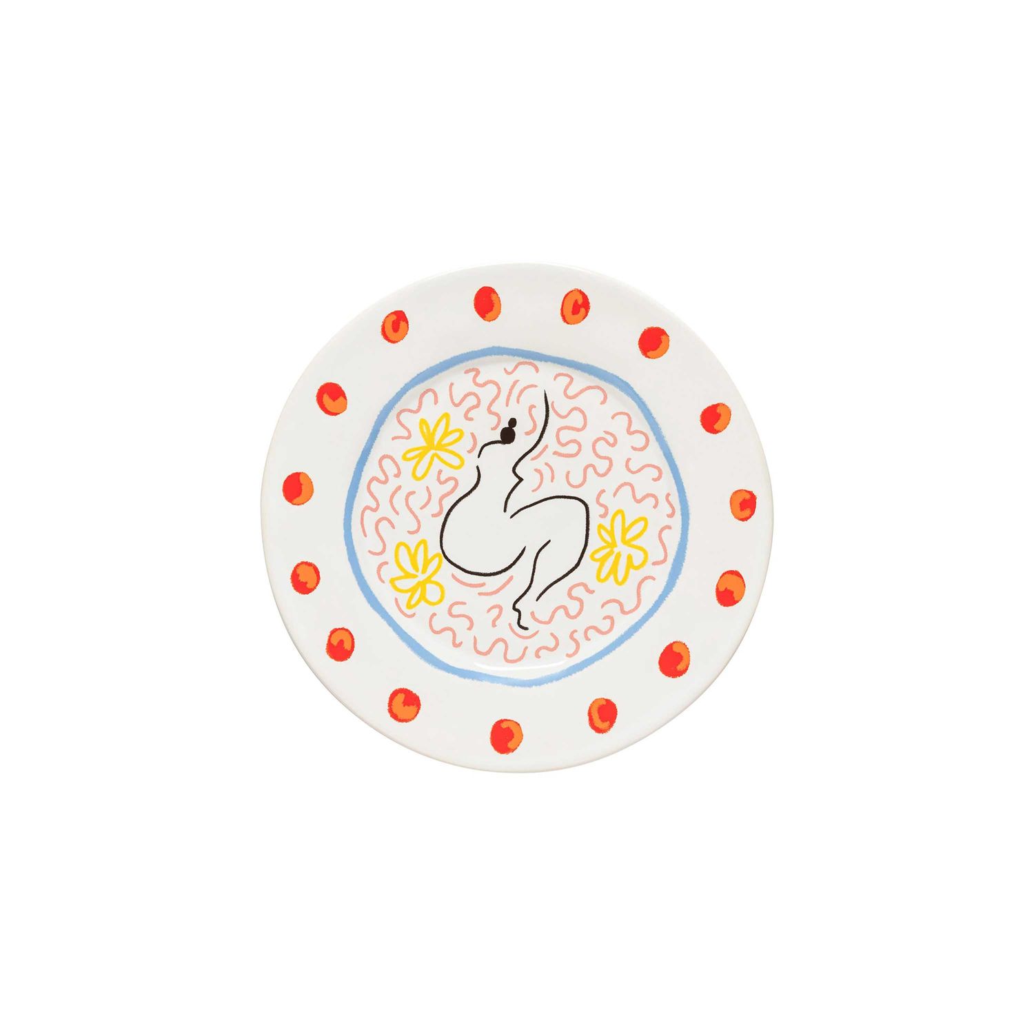 Costa Nova Summer Bliss Lady Salad Dessert Plate DEP221-LDY, 5606739979263